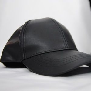 Cotton On faux-leather baseball cap